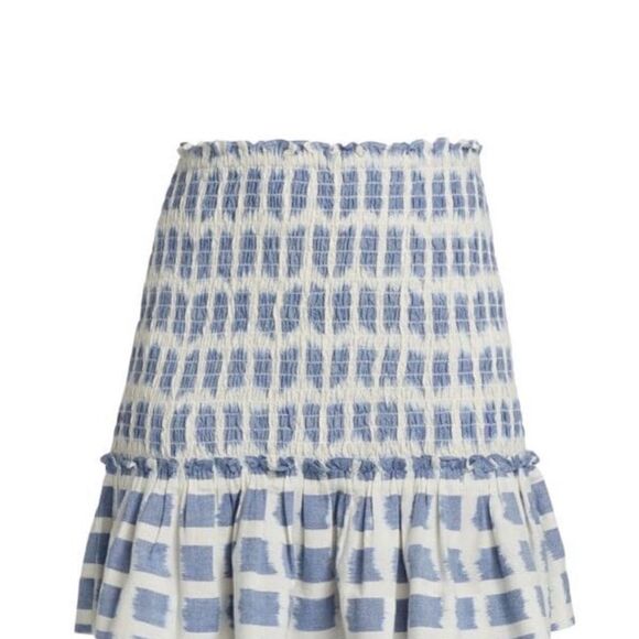 Veronica Beard Aloya Smocked Skirt Large NWT - Picture 4 of 14